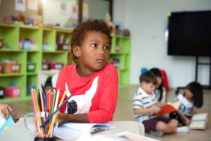 Child not paying attention in class