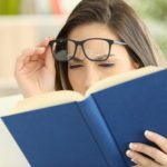 woman focusing